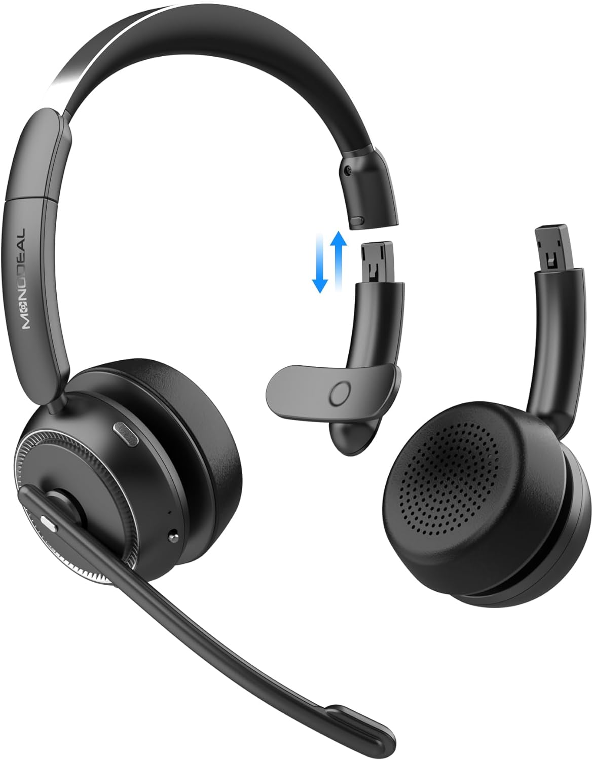 Bluetooth 5.2 Wireless Earbuds – Noise Cancelling, Ear-Hook, 8hr Talk Time, M13