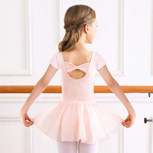 Ballet Tutu for Girls, Ballet Dress Cotton Ballet Leotard, Dance Dress, Dance Body with Chiffon Skirt Tutu