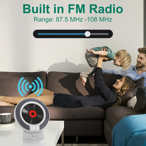 Portable CD Player with Speakers,Wall Mounted Bluetooth CD Player with Remote Control & FM Radio for Home,Car CD Player with AUX Jack,Large LED Display is Suitable for The Elderly