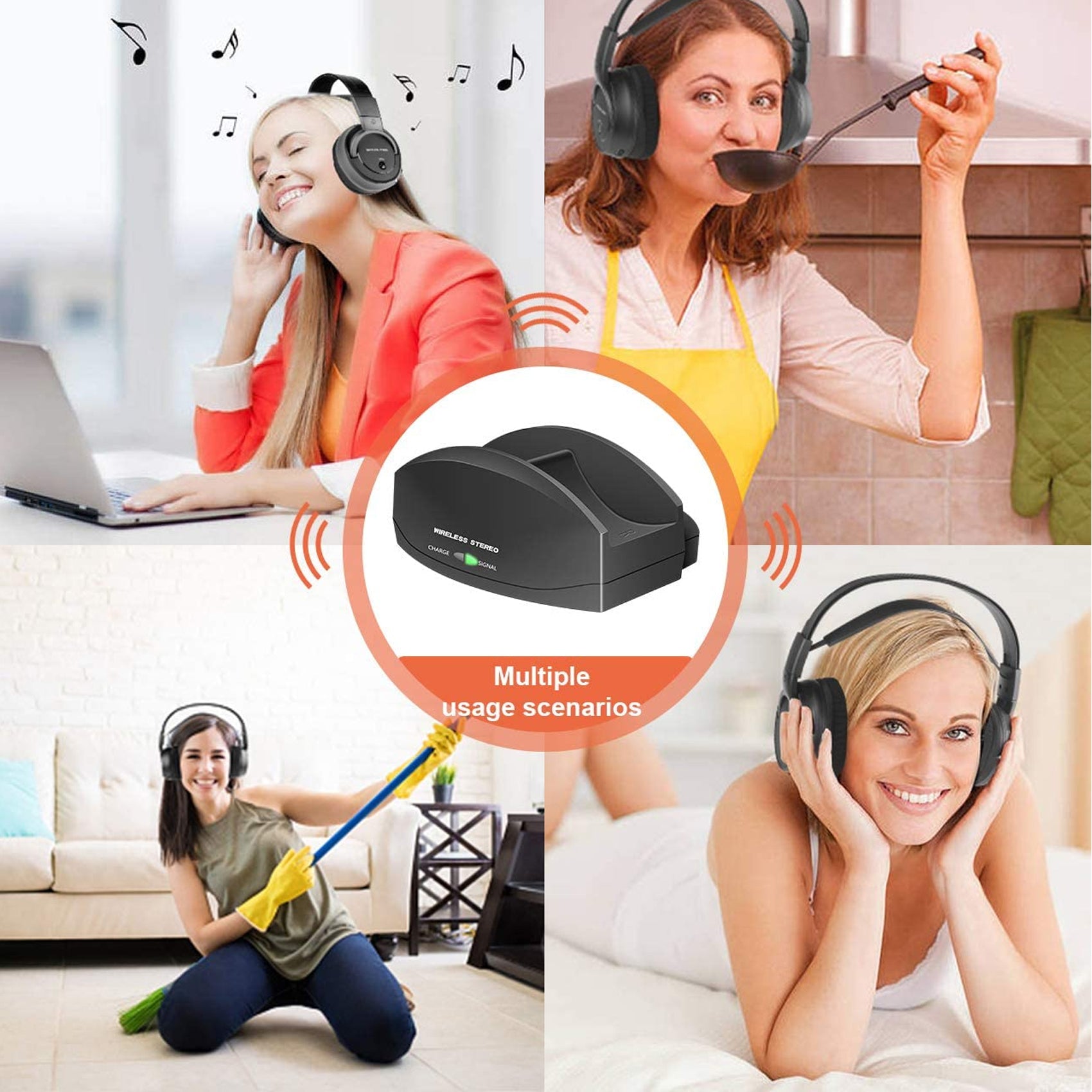 MS890 Wireless Headphone for TV Watching – Ansten TV Headphones